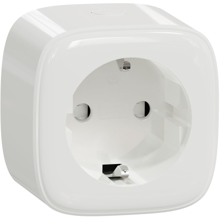Schneider Electric Wiser schuko stikkontakt, hvid