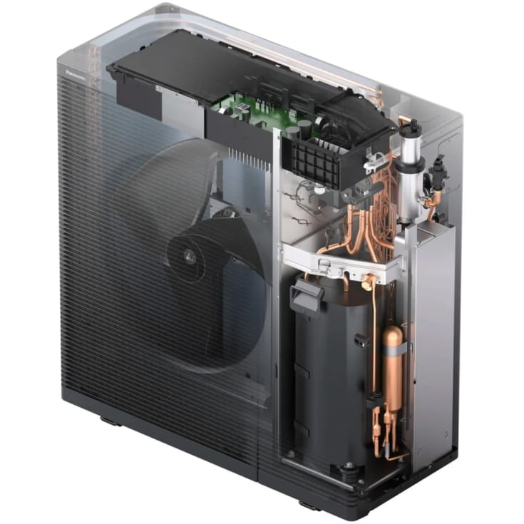 Panasonic Aquarea L-gen Hydrosplit luft til vand varmepumpe, udedel, 9 kW