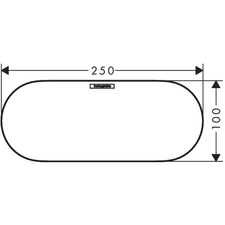 Hansgrohe WallStoris låg til opbevaringskurv, hvid