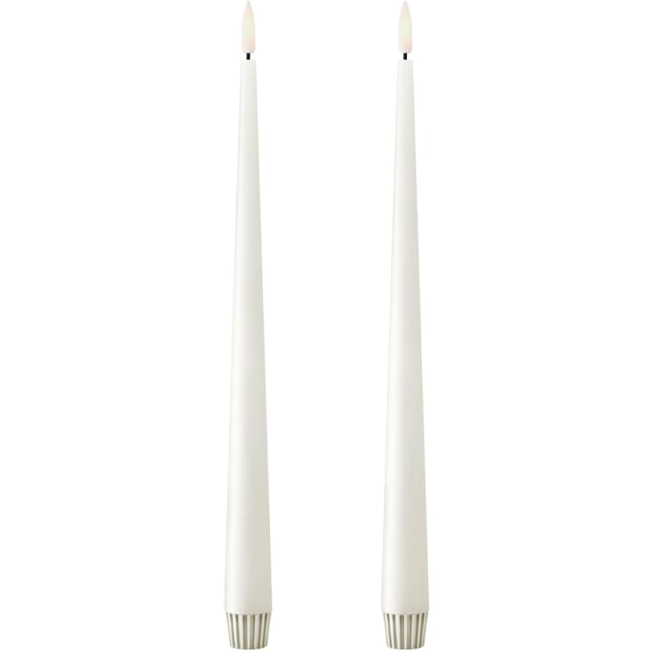 Ester & Erik LED kronelys, 30 cm, hvit, 2-pk