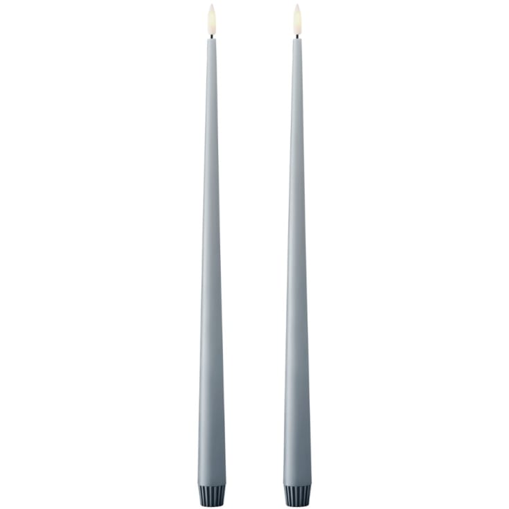 Ester & Erik LED kronelys, 40 cm, blå, 2-pk