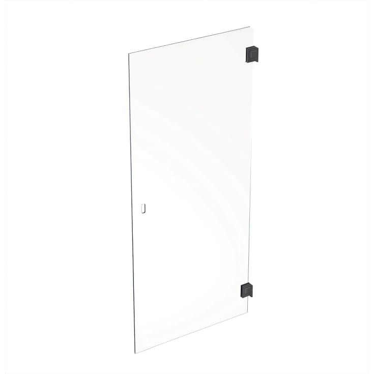 Contura Shower Showerama Art dusjdør, 67,5 cm, klart glass, sort profil