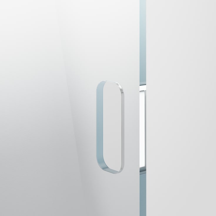 Contura Shower Showerama Art dusjdør, 67,5 cm, klart glass, sort profil