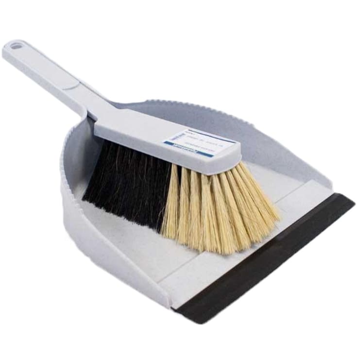 Roliba fejebakkesæt, med gummilæbe, plast, grå, 350 x 225 mm