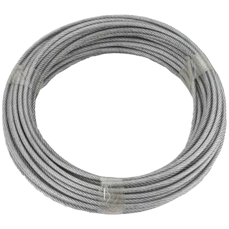 Stålwire 4,0-4,9mm pvc 30m