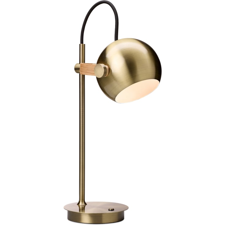 Halo Design DC uppladningsbar bordslampa, mässing