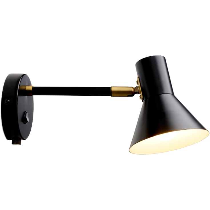 Halo Design Style vägglampa, svart