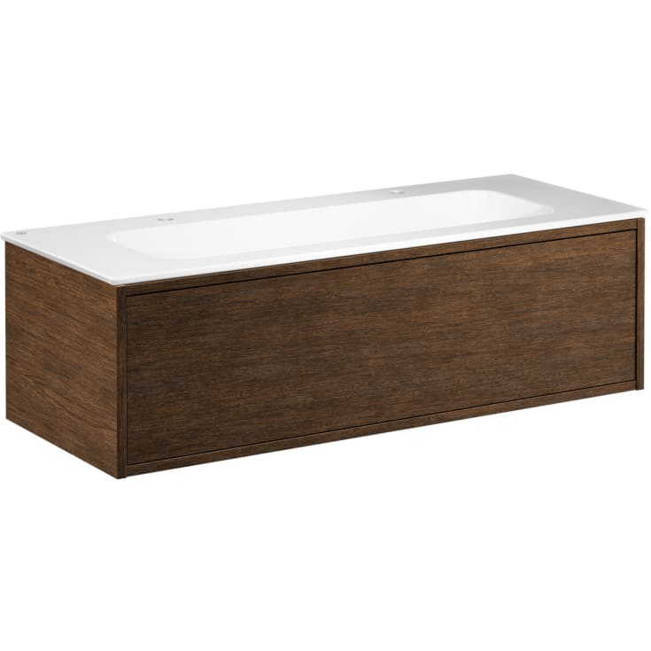 Gustavsberg Ducentic möbelpaket, 120x47 cm, brun ek
