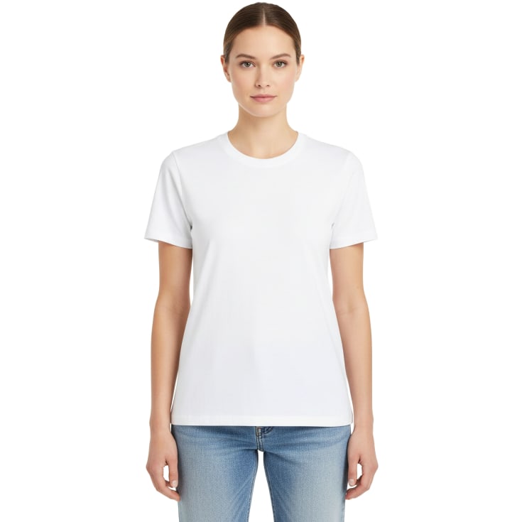 Westborn Basic dame T-shirt, White , XS