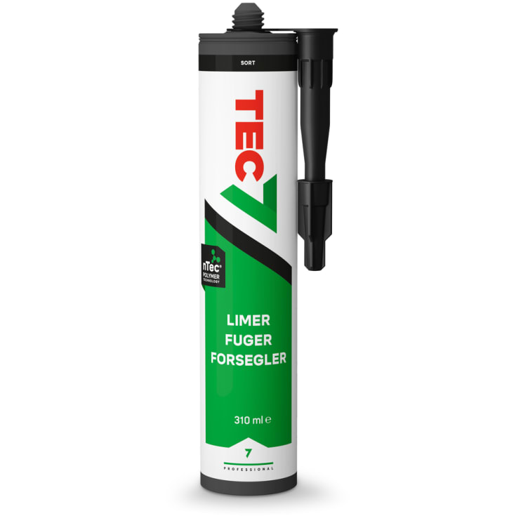 TEC7 fugemasse, 310ml, sort