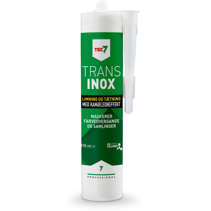 TEC7 Trans fugemasse 310 ml, Inox