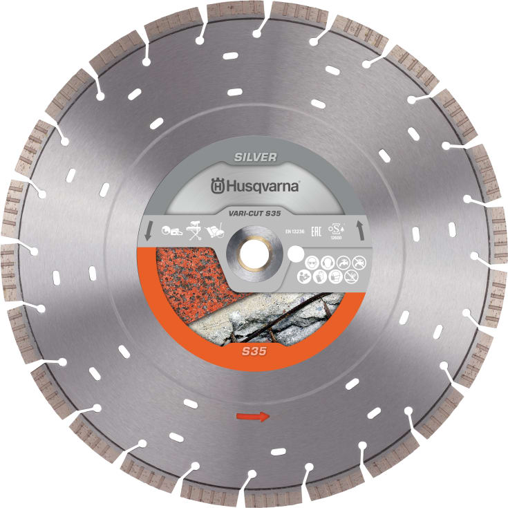 Husqvarna diamantblad Vari-Cut S35, Ø300/25,4/20 mm