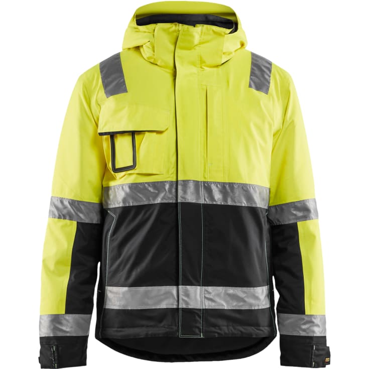 Blåkläder Workwear Hi-Vis vinterjakke, hi-vis gul/sort, str. 6XL
