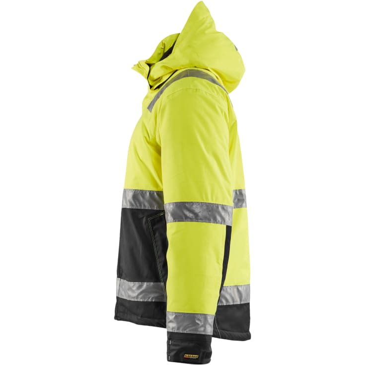 Blåkläder Workwear Hi-Vis vinterjakke, hi-vis gul/sort, str. 6XL