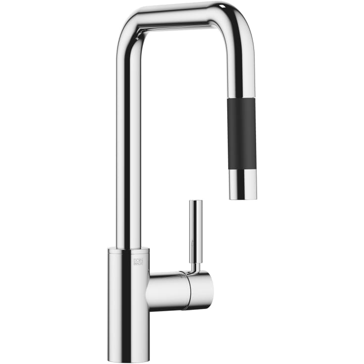Dornbracht Meta Square kjøkkenbatteri, uttrekkbar tut og dusj, krom