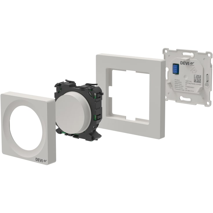 Devi reg Display Connect termostat, Zigbee & Bluetooth, hvid