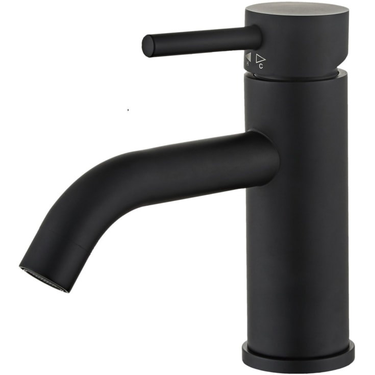 Zen Sanitary Slimline tvättställsblandare, svart
