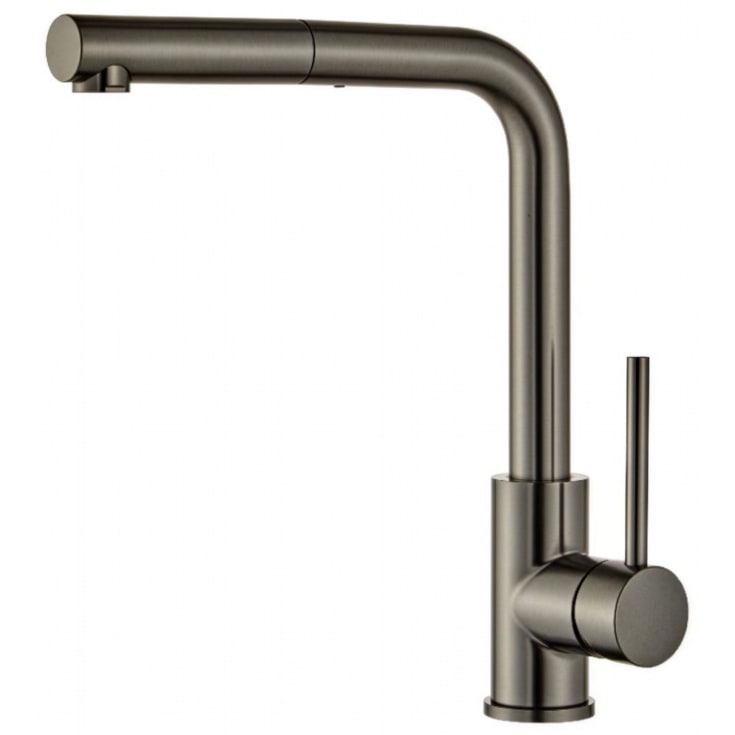 Zen Sanitary køkkenarmatur, udtrækstud, sort krom