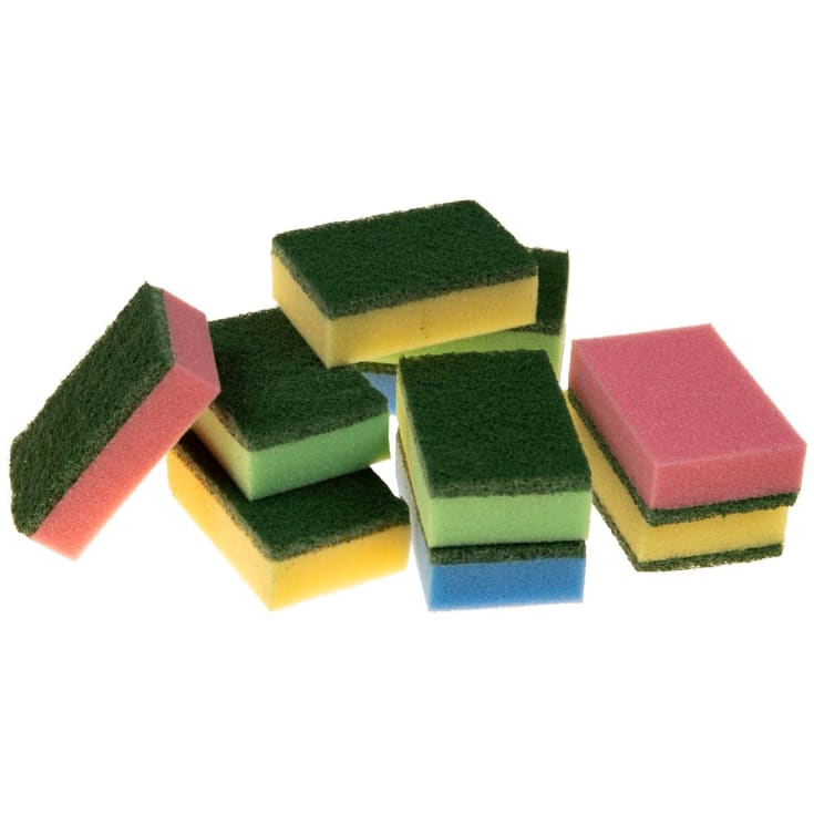 Skuresvampe m/skumgummi-side og en grov skure side