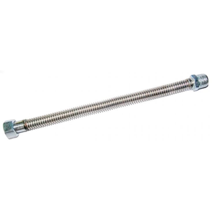Stål flexslange m. omløber/nippel, 3/4" x 500 mm