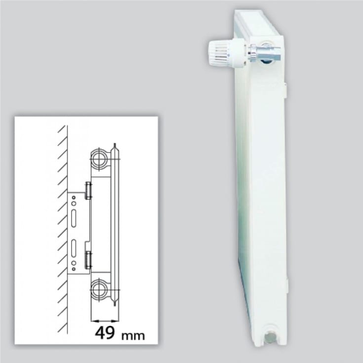 Radiator Heizrad 11 600x400mm - 226 Watt opvarmer ca. 3,5 m²