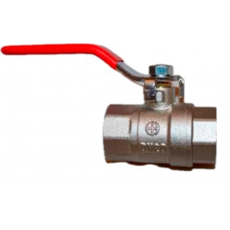 Kuglehane med L-greb muffe/muffe 1 1/2"