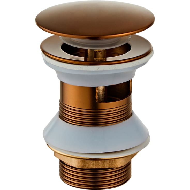 Zen Sanitary bundventil, push-open, kobber