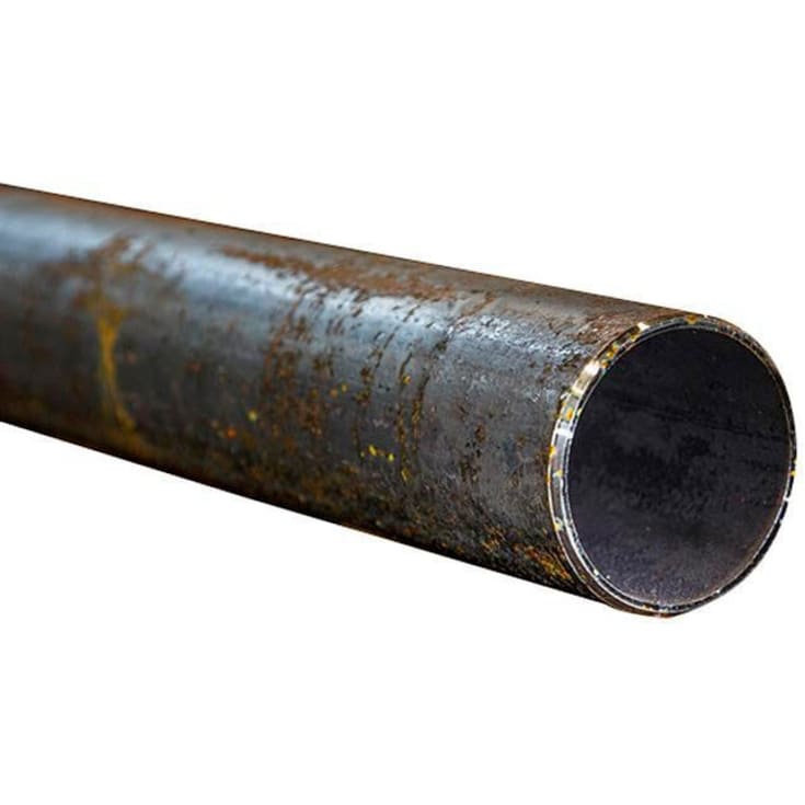 Sort stålrør 2 meter 3/8" EN10255