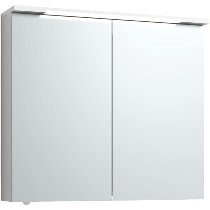 Svedbergs Skuru spejlskab med lys, 80x72,5 cm, hvid