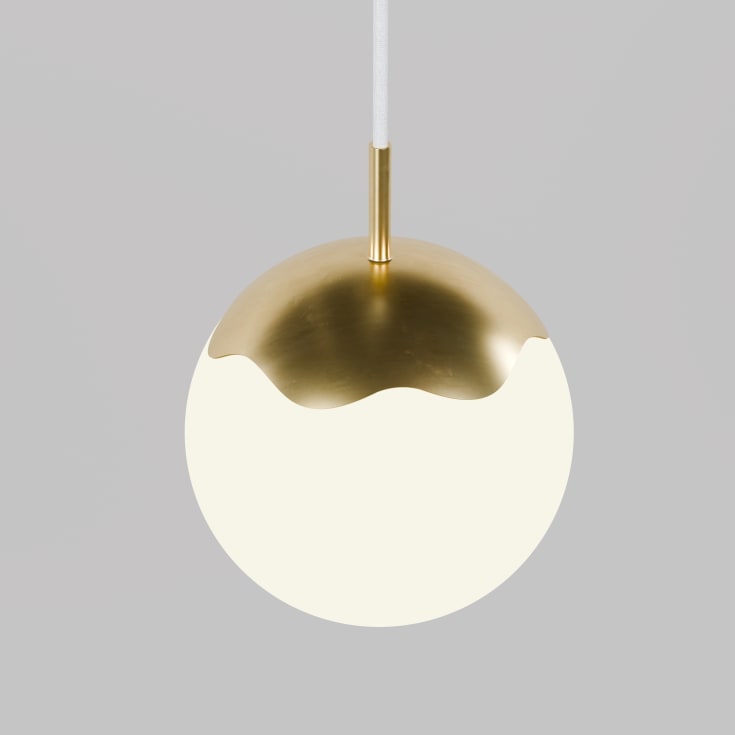 Rebello Decor Circle of life pendel, hvid ledning, Ø20 cm