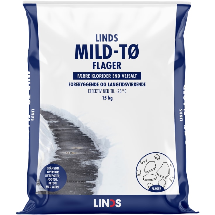 Linds tømiddel, mild-tø, 15 kg, flager