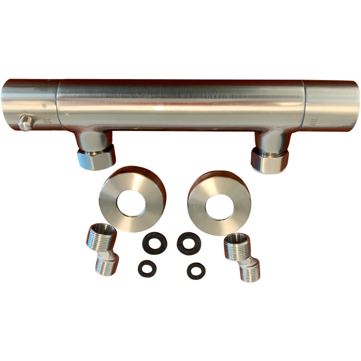 Zen Sanitary brusearmatur, børstet rustfrit stål