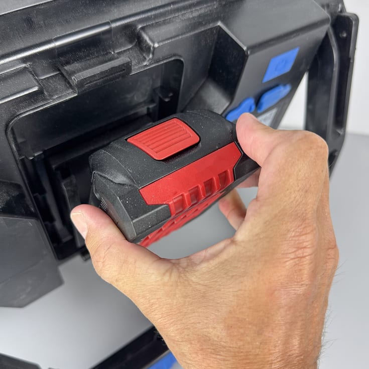 Blue Electric arbejdslampe, 40W, 18V