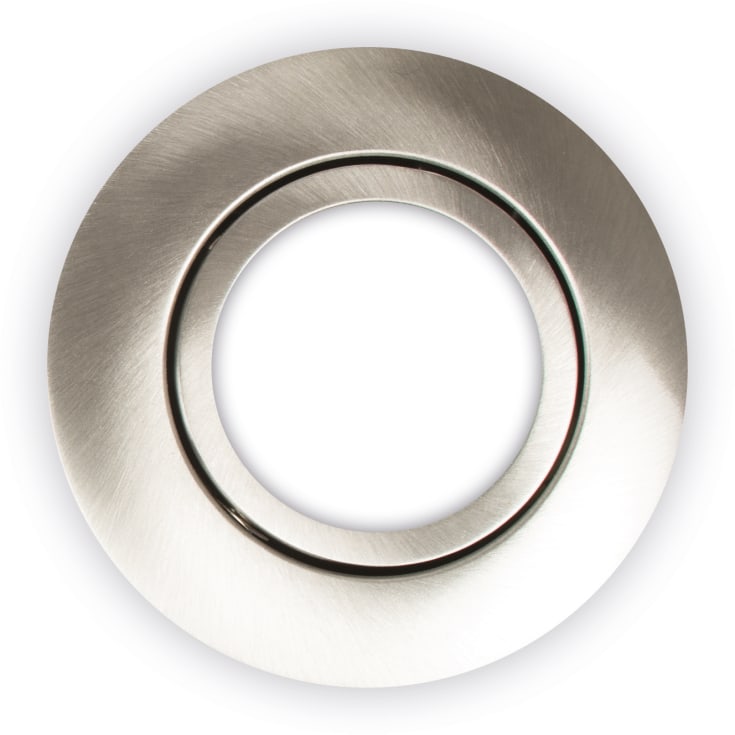 Scan Products Luna Quick Install frontring, rund, børstet aluminium