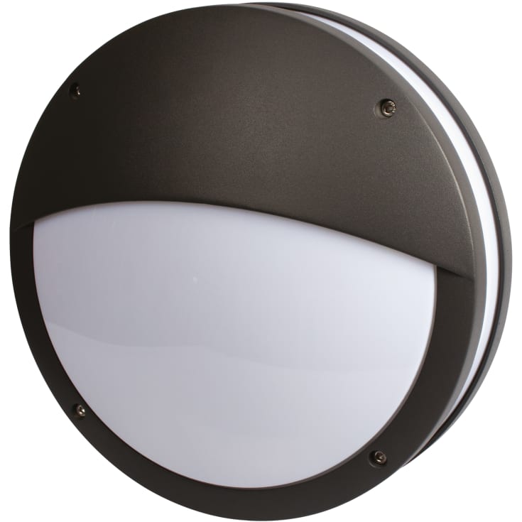 Scan Products Martina utendørs vegglampe, halvåpen, antrasitt