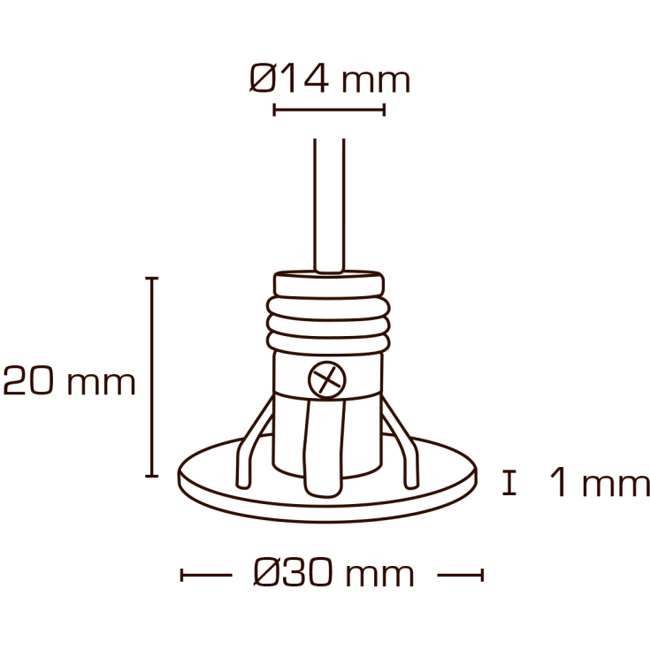 Scan Products Lia möbel-spotlight, 2700K, vit