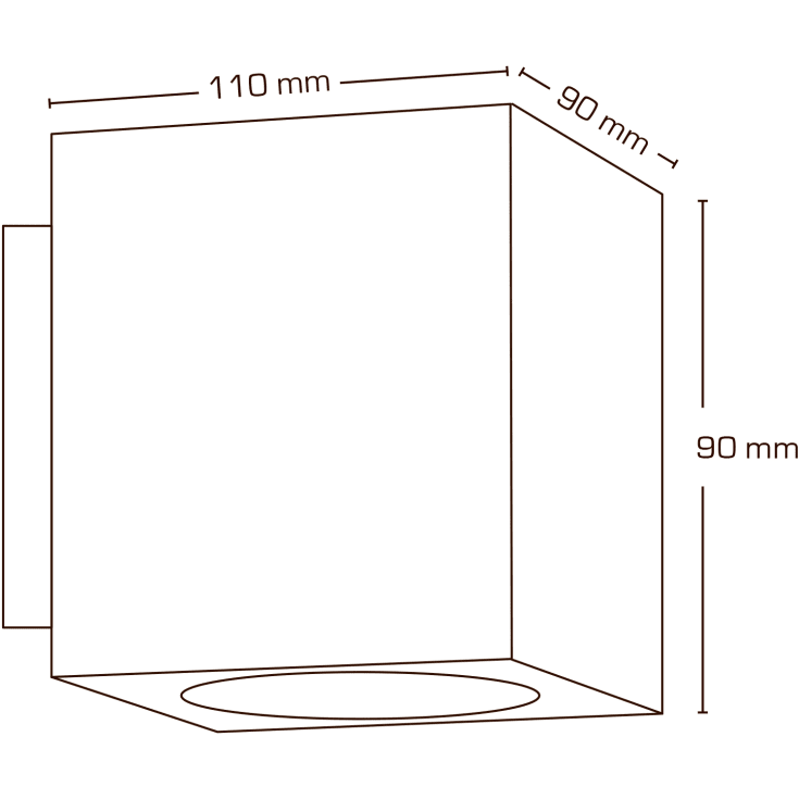 Scan Products Esta udendørs væglampe, sort