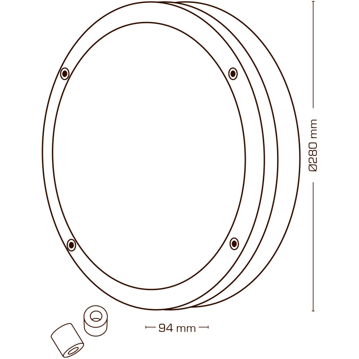 Scan Products Martina udendørs væglampe, sort