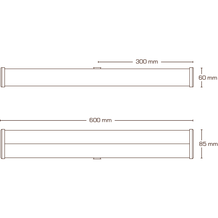 Scan Products Lucianna Square spejllampe, 4000K