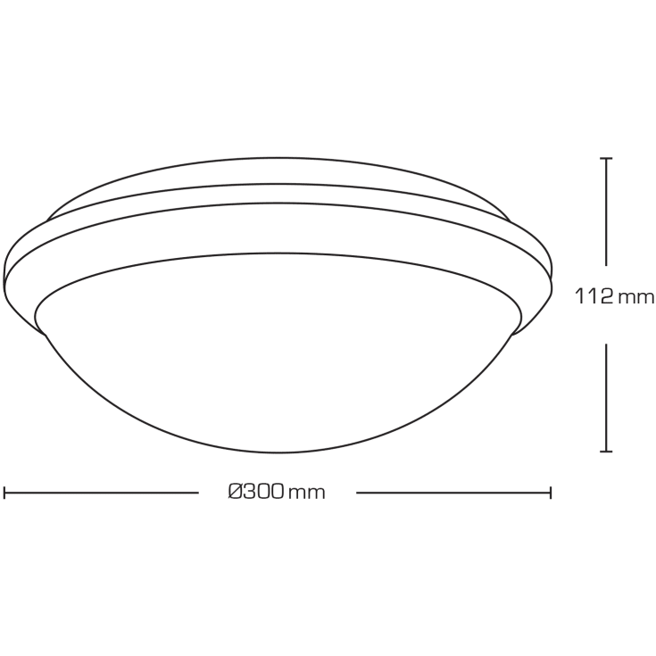 Scan Products reserveskærm til Clara plafond