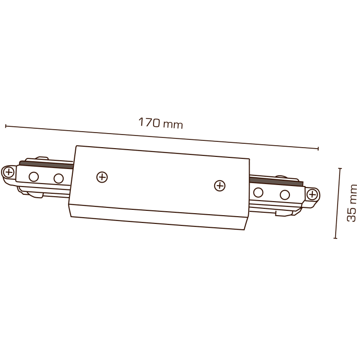 Scan Products Mita 1F sentertilkobling, sort