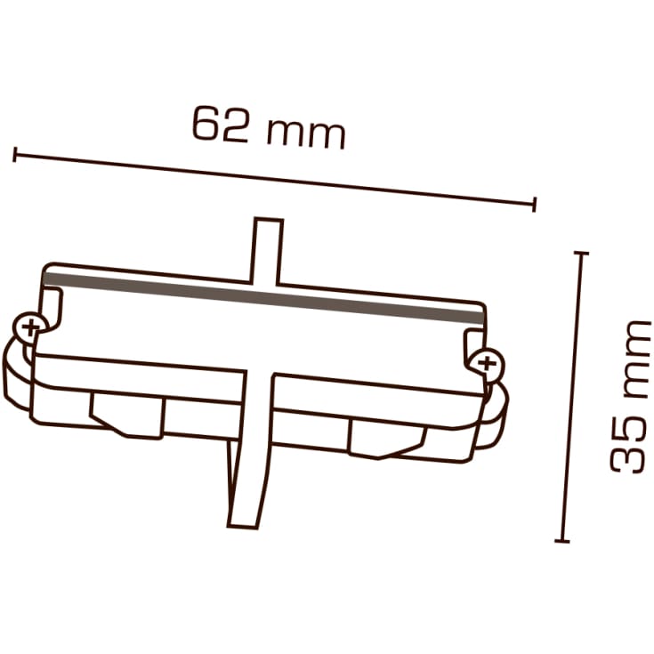 Scan Products Mita 1F mini midtertilslutning, hvid