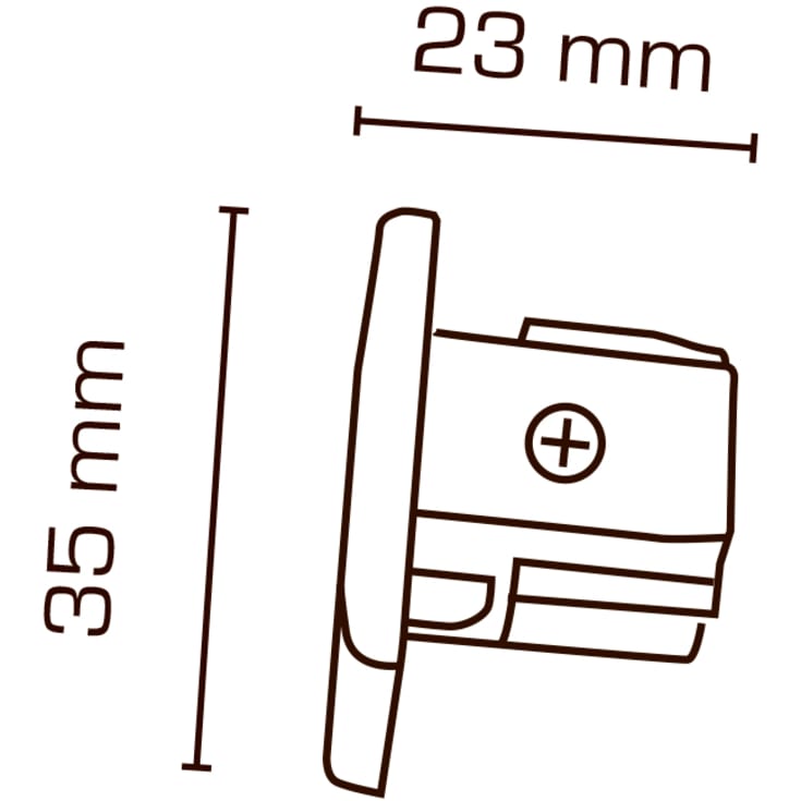 Scan Products Mita 1F gavel, svart, utvändig