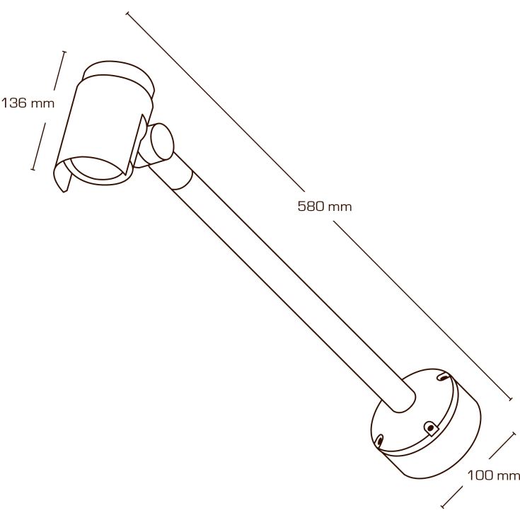 Scan Products Inna skiltespot, antracitgrå