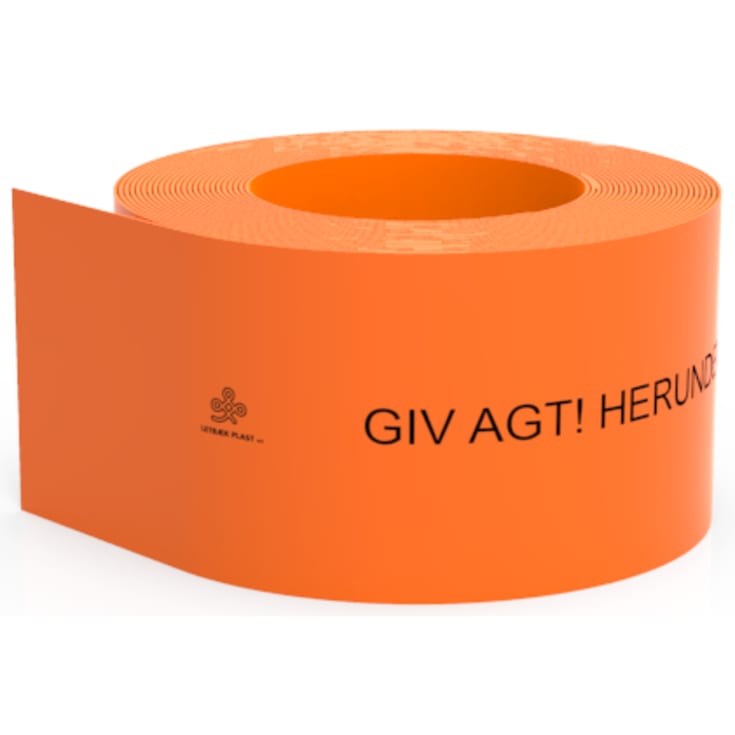 Kabelafdækning, orange, LYSLEDER, 100 x 1,8 mm, 50 m