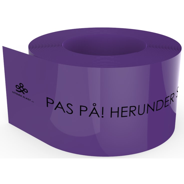 Markeringsbånd, violet, FJERNVARME, 50 x 0,1 mm, 500 m