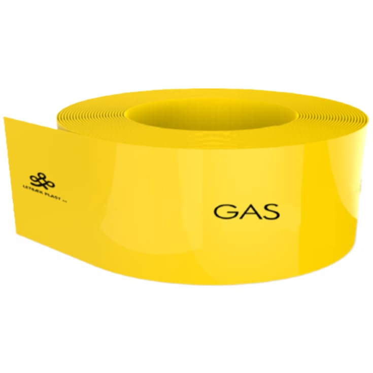 Markeringsbånd, gul, GAS, 100 x 0,1 mm, 500 m