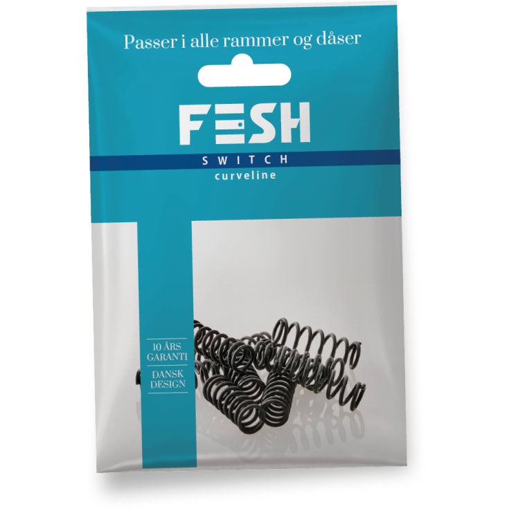 Fesh Curveline fjeder for afbryder, 10-pak