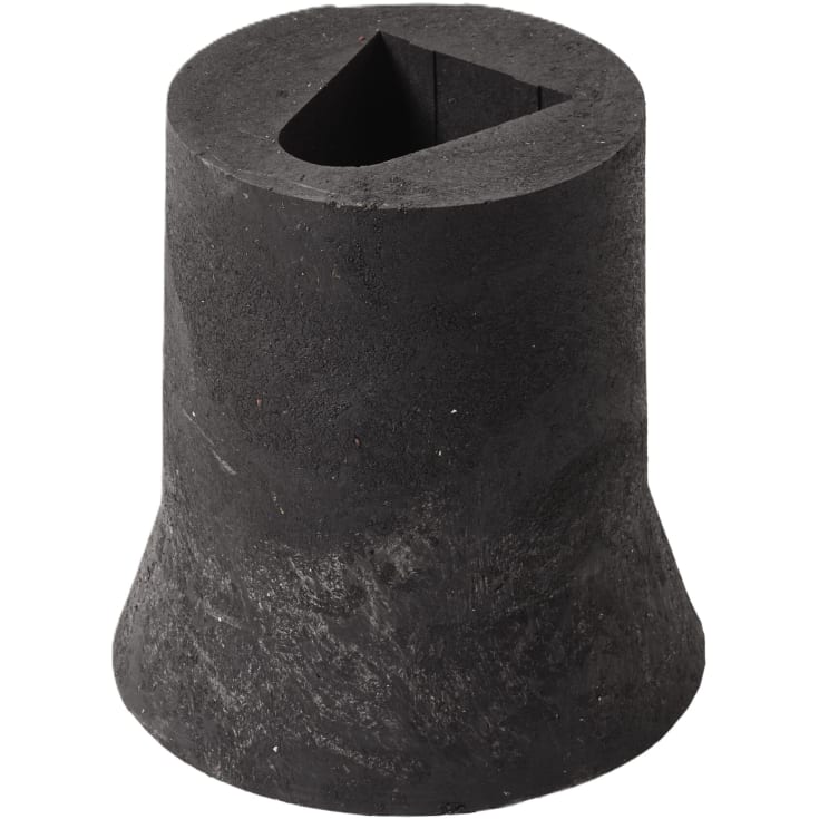 Letbek 210/285 x 305 mm kantpælsokkel, PVC-genbugsplast