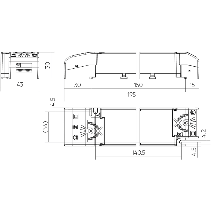Tridonic LED driver DALI-2 LC 35W 24V one4all NF SC EXC2 SP